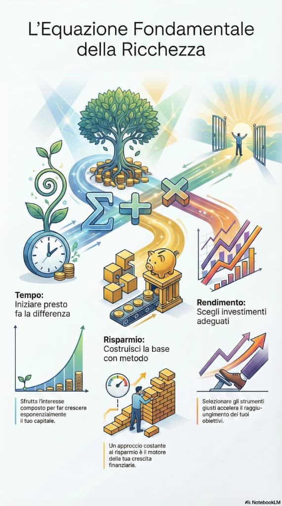 Infografica: L’Equazione Fondamentale della Ricchezza